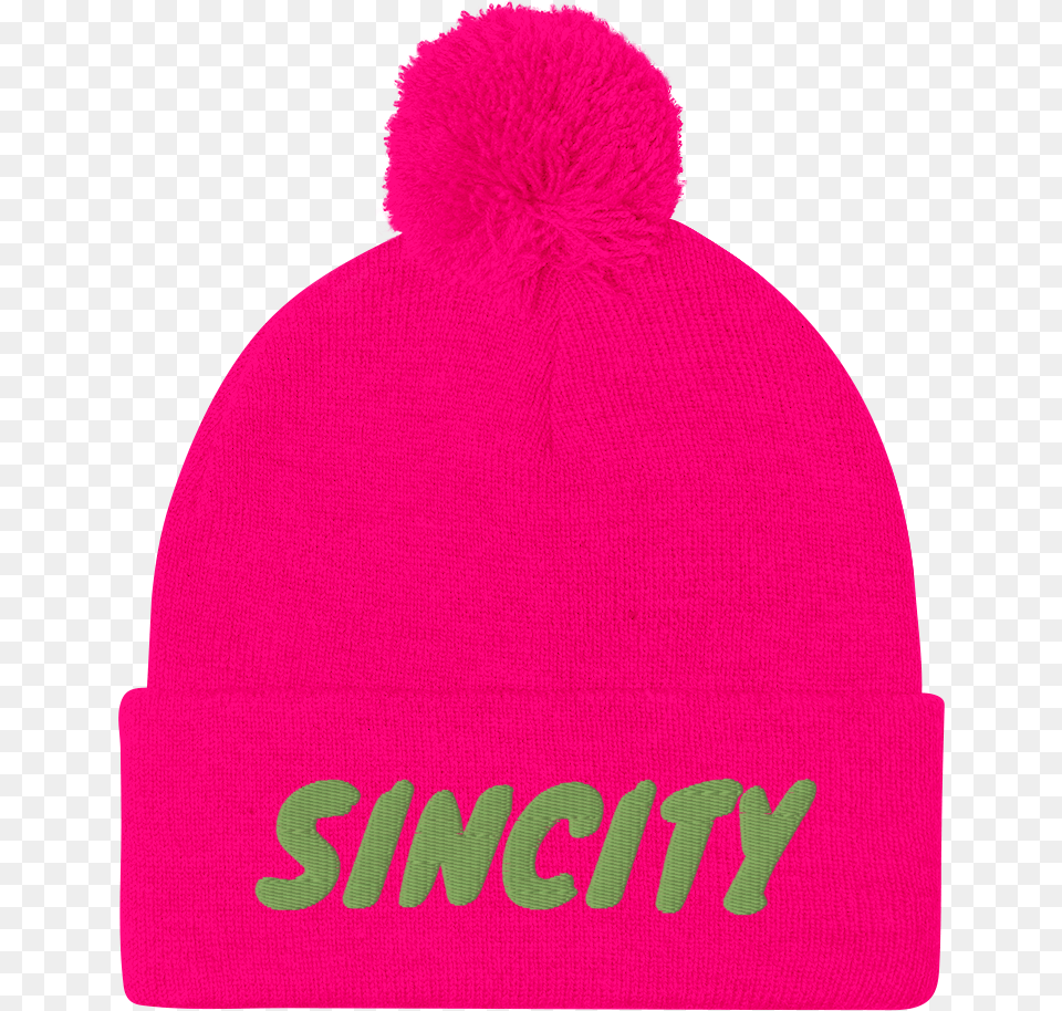 Sincity Poof Beanie, Cap, Clothing, Hat Free Png