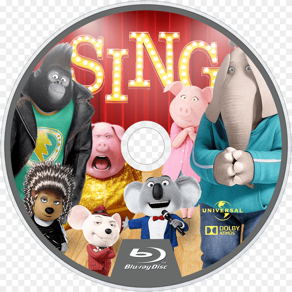 Sing Blu Ray Disc, Disk, Dvd, Toy, Baby Png