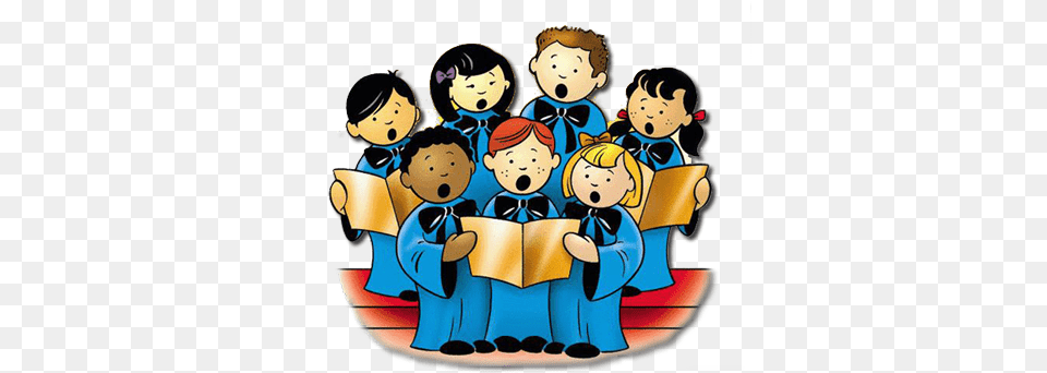 Sing Drawing Choir Stock Choir Children, Publication, Book, Comics, Person Free Png Download