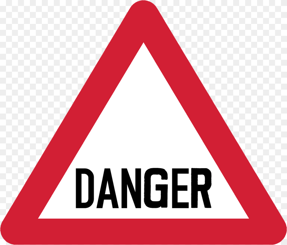 Sing Generalwarning 1 Two Arrow Road Sign, Symbol, Triangle Png