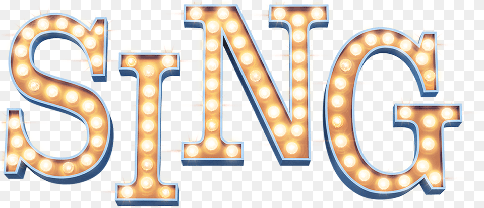 Sing Movie Logo, Text, Number, Symbol, Light Png Image