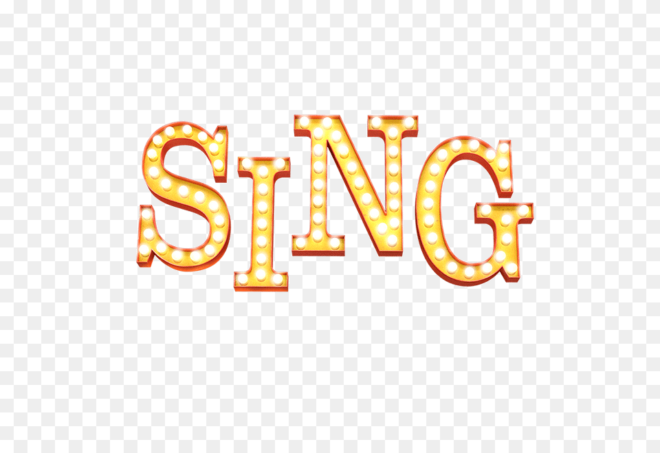 Sing Movie Logo, Text, Light, Symbol Free Png