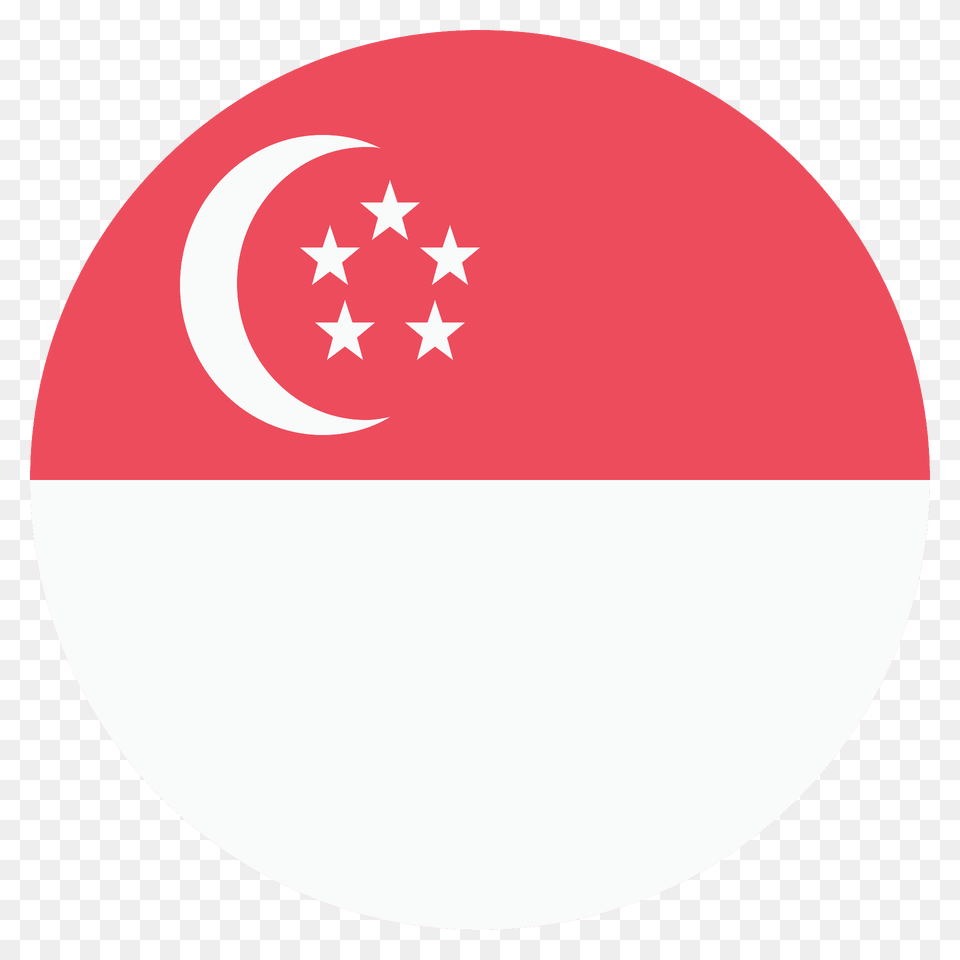 Singapore Flag Emoji Clipart, Logo, Disk Free Png Download