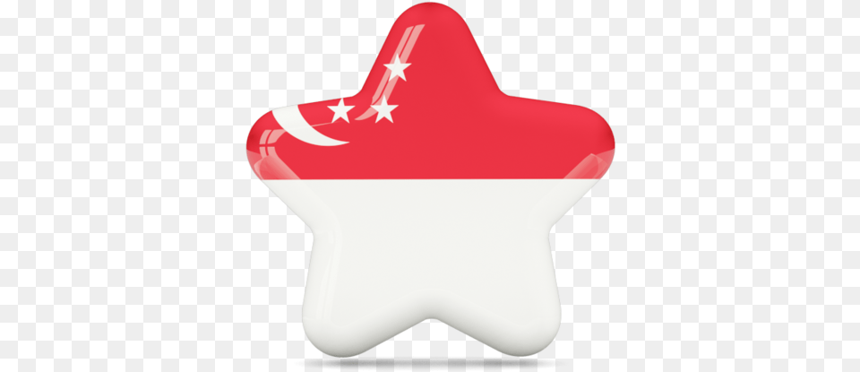 Singapore Flag Shiny Star Graphics Cape Verde Icon Full Flag Germany In Star, Star Symbol, Symbol, Food, Sweets Free Png Download