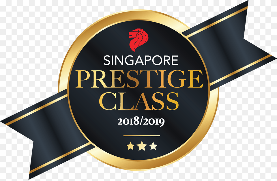 Singapore Prestige Class Award 2018, Badge, Gold, Logo, Symbol Free Png Download