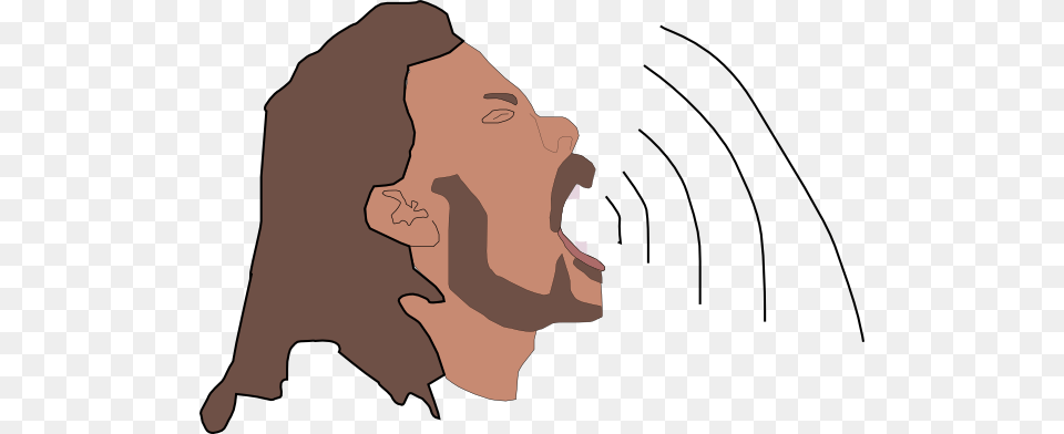 Singer Audio Waves Clip Art, Face, Head, Person Free Png Download