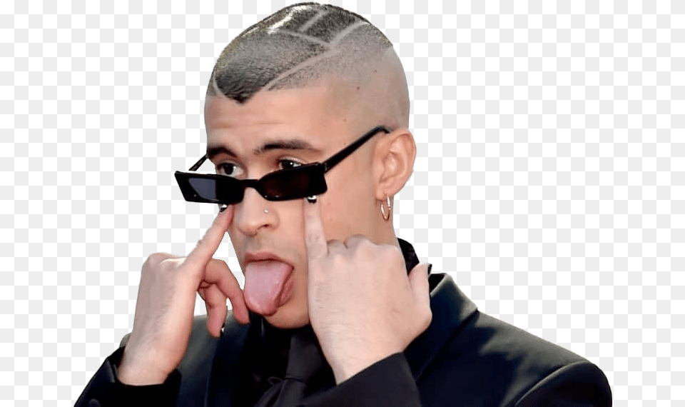 Singer Bad Bunny Image Rosalia And Bad Bunny, Head, Person, Face, Adult Png