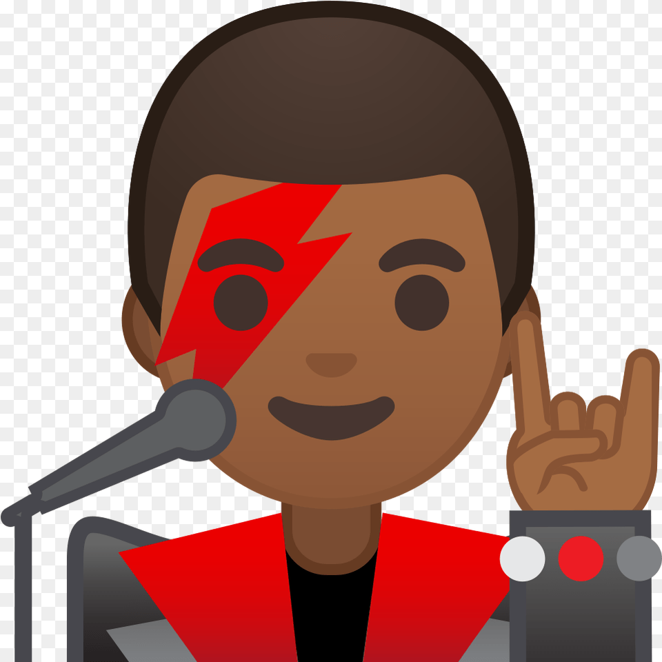 Singer Clipart Man Singer Singer Emoji, Person, People, Microphone, Hand Free Png Download
