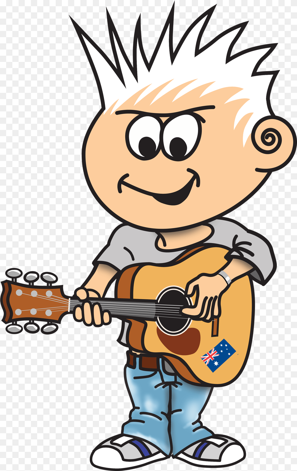 Singer Clipart Music Performer Musician Cartoon, Baby, Person, Guitar, Musical Instrument Free Png Download