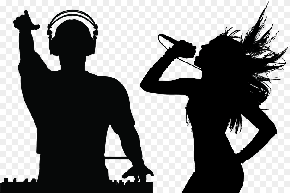 Singer Silhouettes, Silhouette, Dancing, Leisure Activities, Person Png