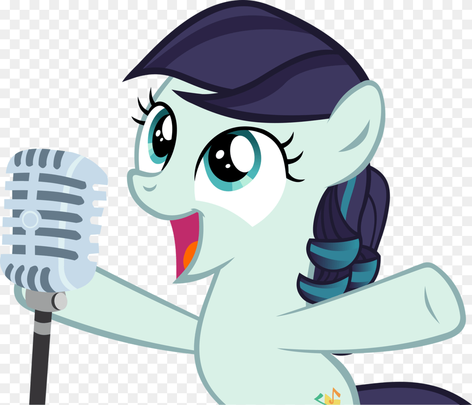 Singer Vector Open Mic Sweetie Belle, Electrical Device, Microphone, Face, Head Png Image