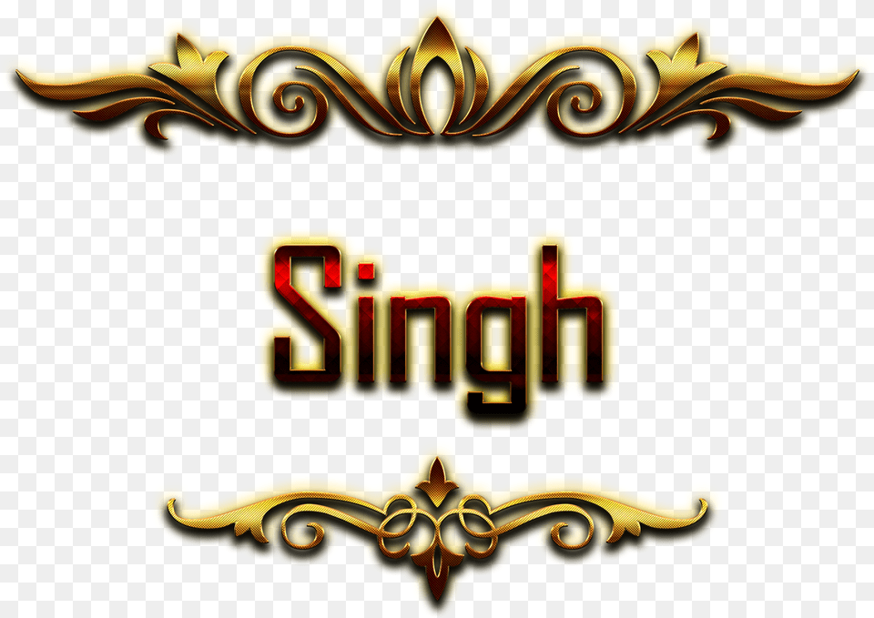 Singh Decorative Name Hunter Name, Logo, Emblem, Symbol Png Image