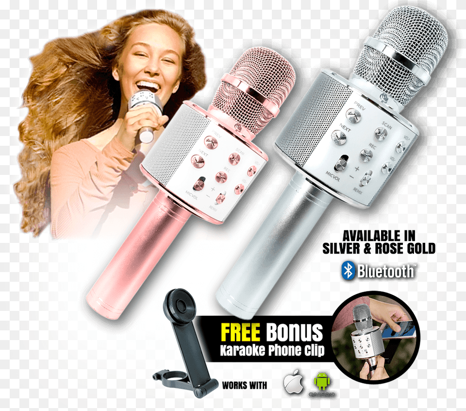 Singing, Adult, Electrical Device, Female, Microphone Free Transparent Png