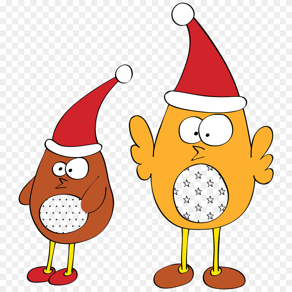 Singing Christmas Birds Clipart, Clothing, Hat, Cartoon Free Transparent Png