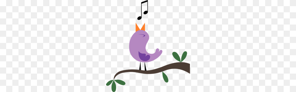 Singing Clipart, Flower, Plant, Purple Png