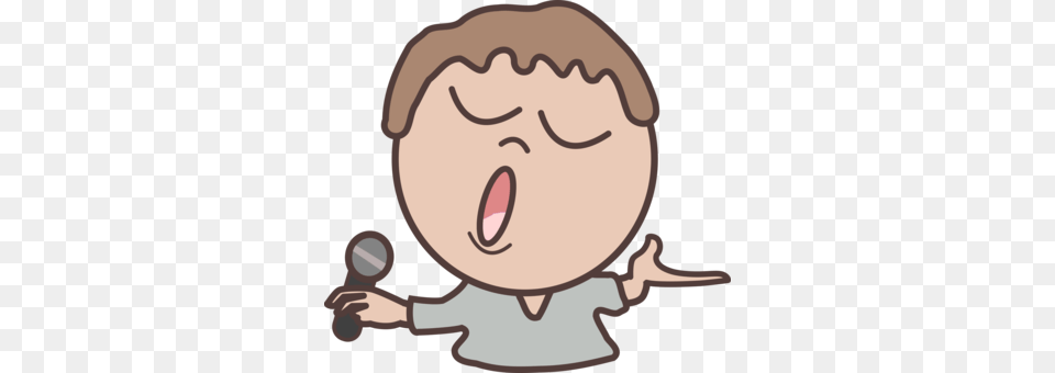 Singing Computer Icons Download Choir Caricature, Baby, Person, Face, Head Png Image