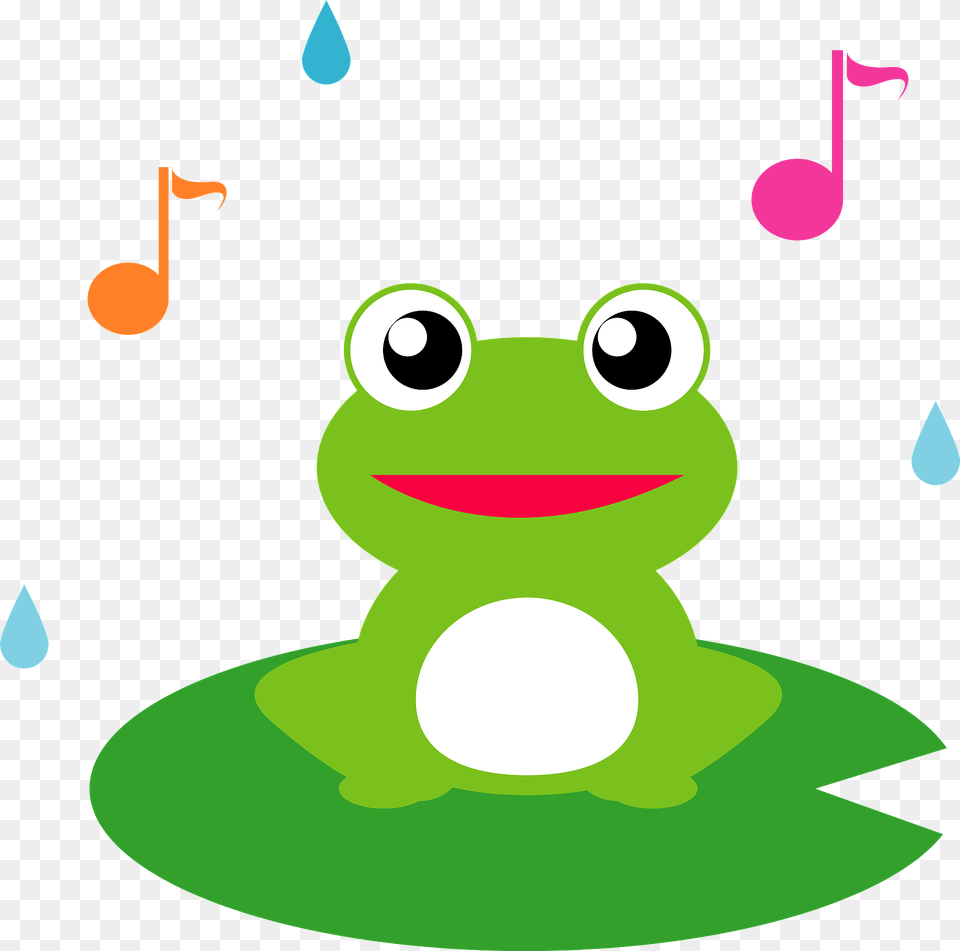 Singing Frog Clipart, Amphibian, Animal, Wildlife, Nature Free Transparent Png