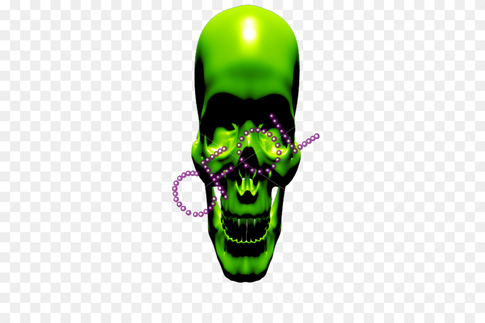 Singing Green Skull Skull, Person, Art, Graphics, Alien Free Png