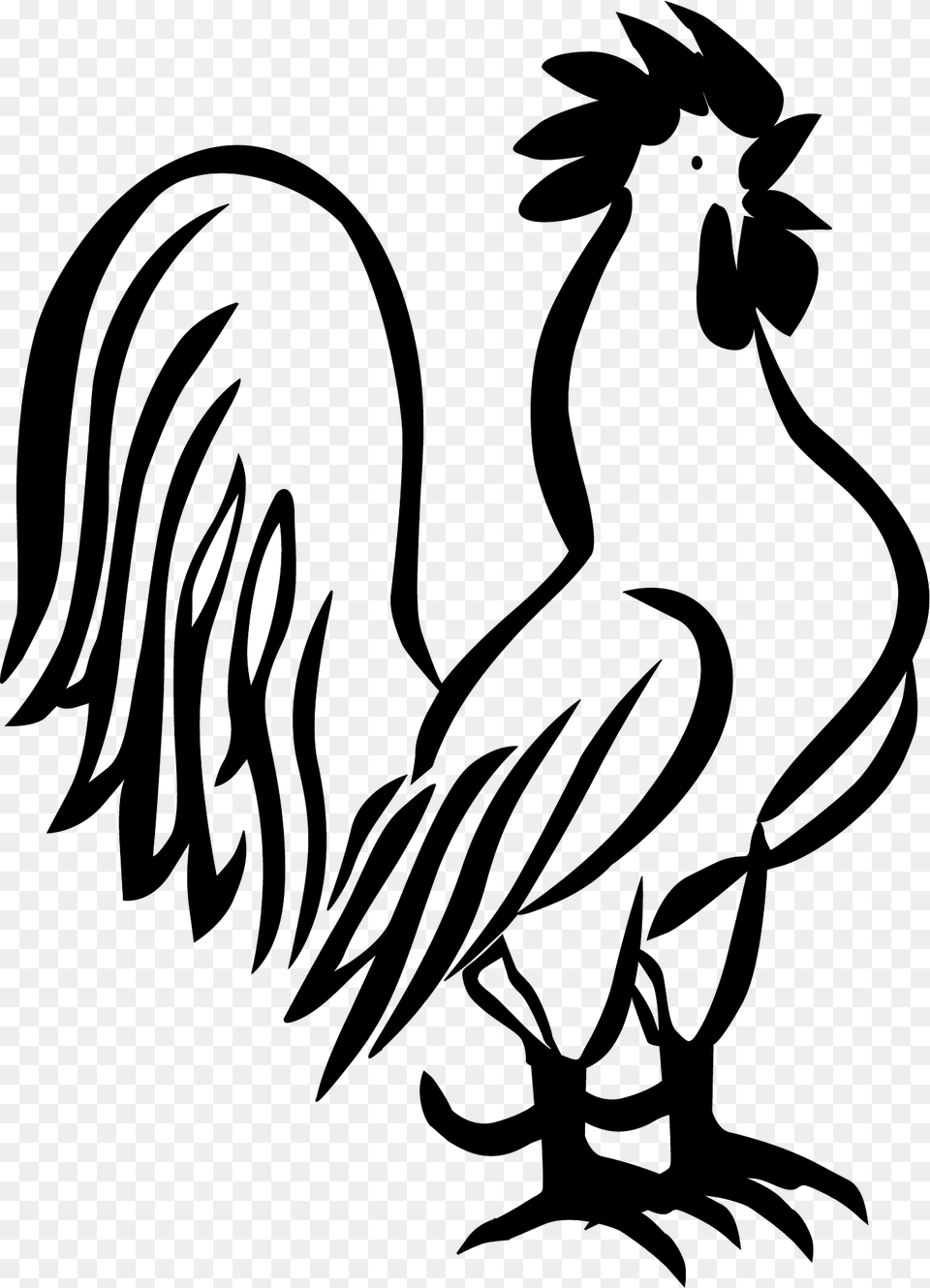 Singing Rooster Clipart, Person, Animal, Bird, Chicken Png