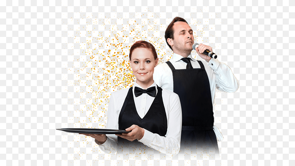 Singing Waiters Singing Chef Waiter Ireland, Shirt, Clothing, Male, Person Free Png