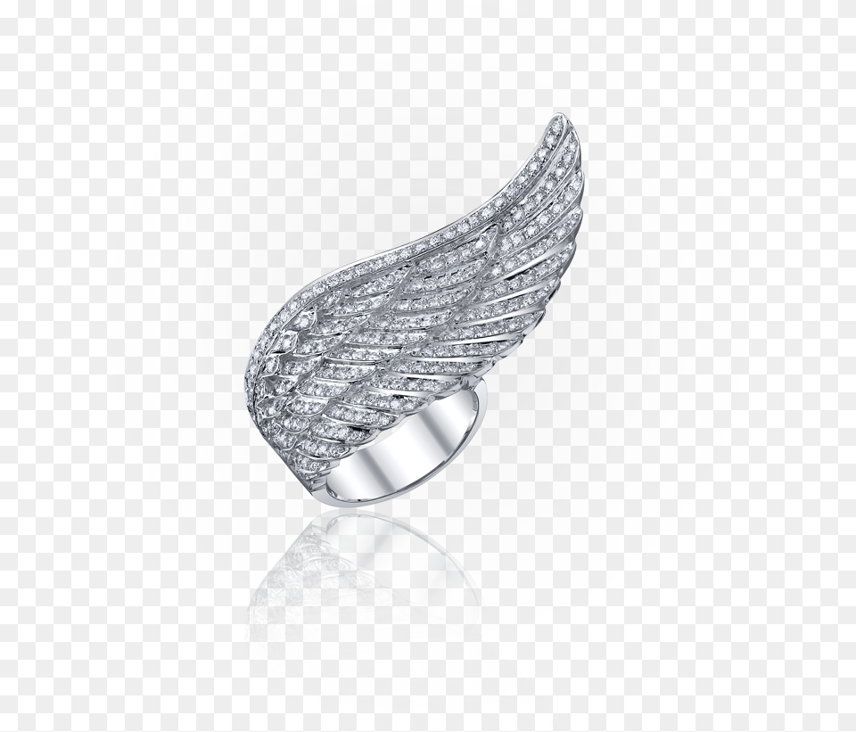Single Angel Wing Ring Angel Wing Ring Engagement Ring, Accessories, Aluminium, Tie, Formal Wear Png