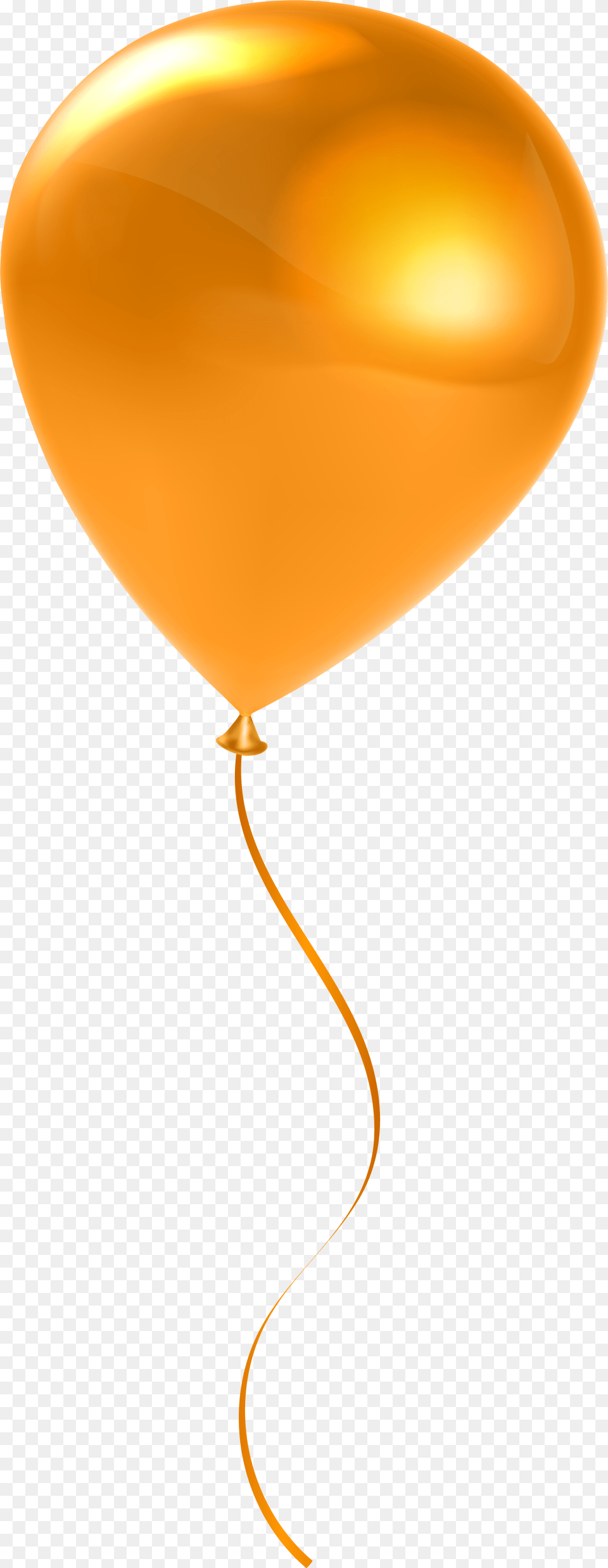 Single Balloon Clipart Download Orange Balloon Free Png