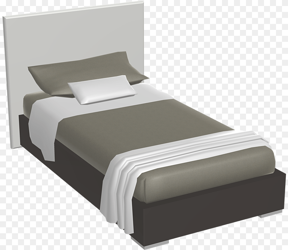 Single Bed 2 3d Single Bed, Furniture Png Image