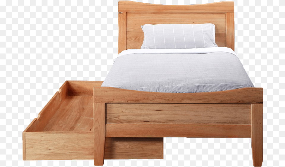 Single Bed Background Single Bed, Drawer, Furniture, Wood Png Image