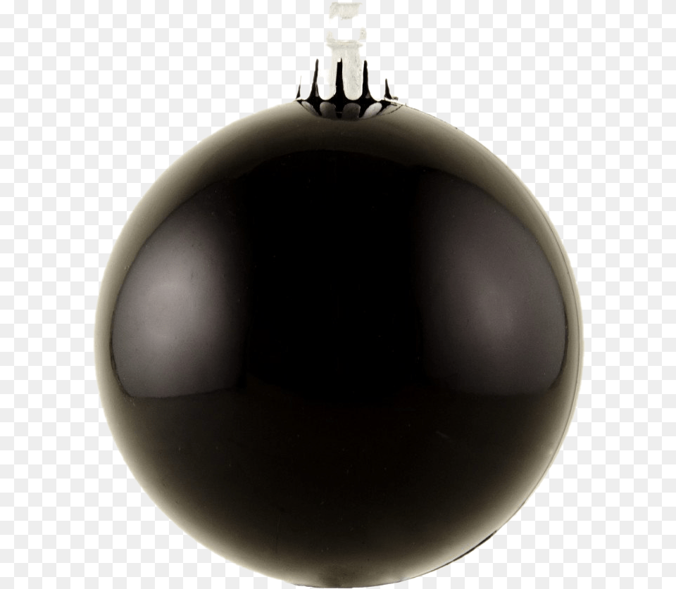 Single Black Christmas Ball Hd Black Christmas Ball, Sphere, Accessories, Weapon, Bomb Png