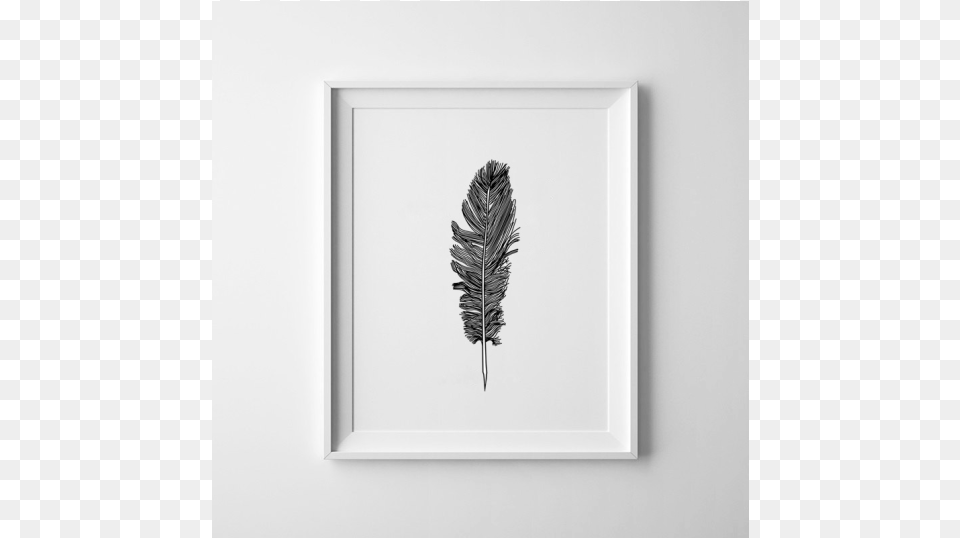 Single Black Feather Wall Print Wall Decor Black Art, Painting Free Png