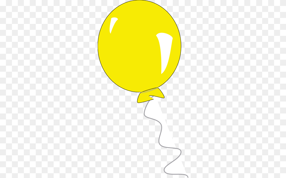 Single Clipart Yellow Balloon Yellow Balloons Clipart, Astronomy, Moon, Nature, Night Png