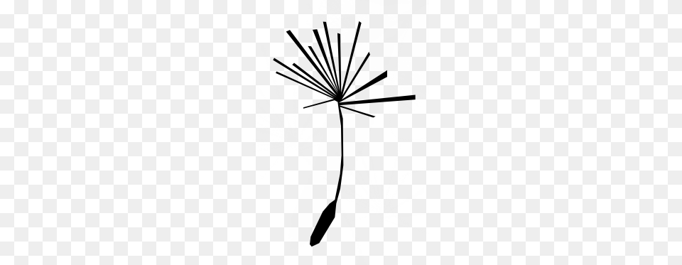 Single Dandelion Seedling Clip Art Cliparts, Silhouette, Person, Flower, Plant Free Png Download