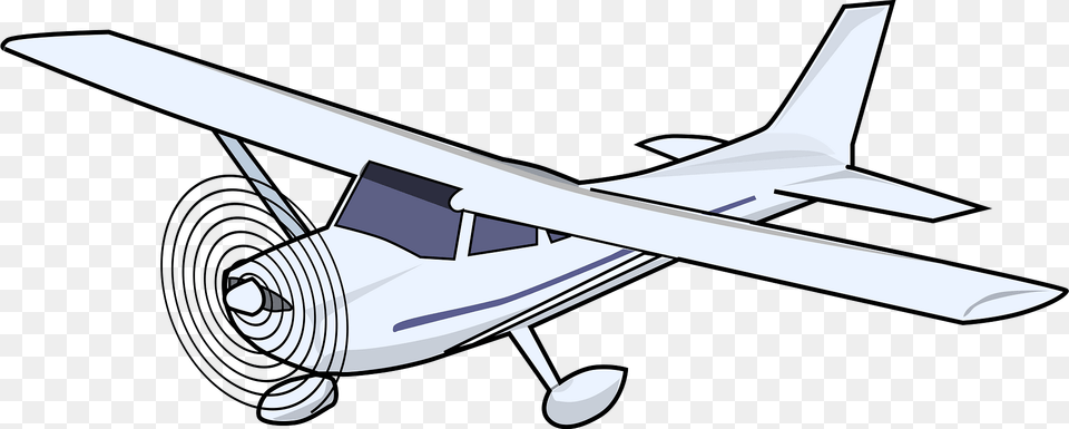 Single Engine Cessna Clipart, Aircraft, Airplane, Transportation, Vehicle Png