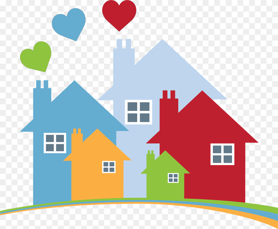 Single Family Homes Clip Art, Neighborhood, Outdoors Png Image