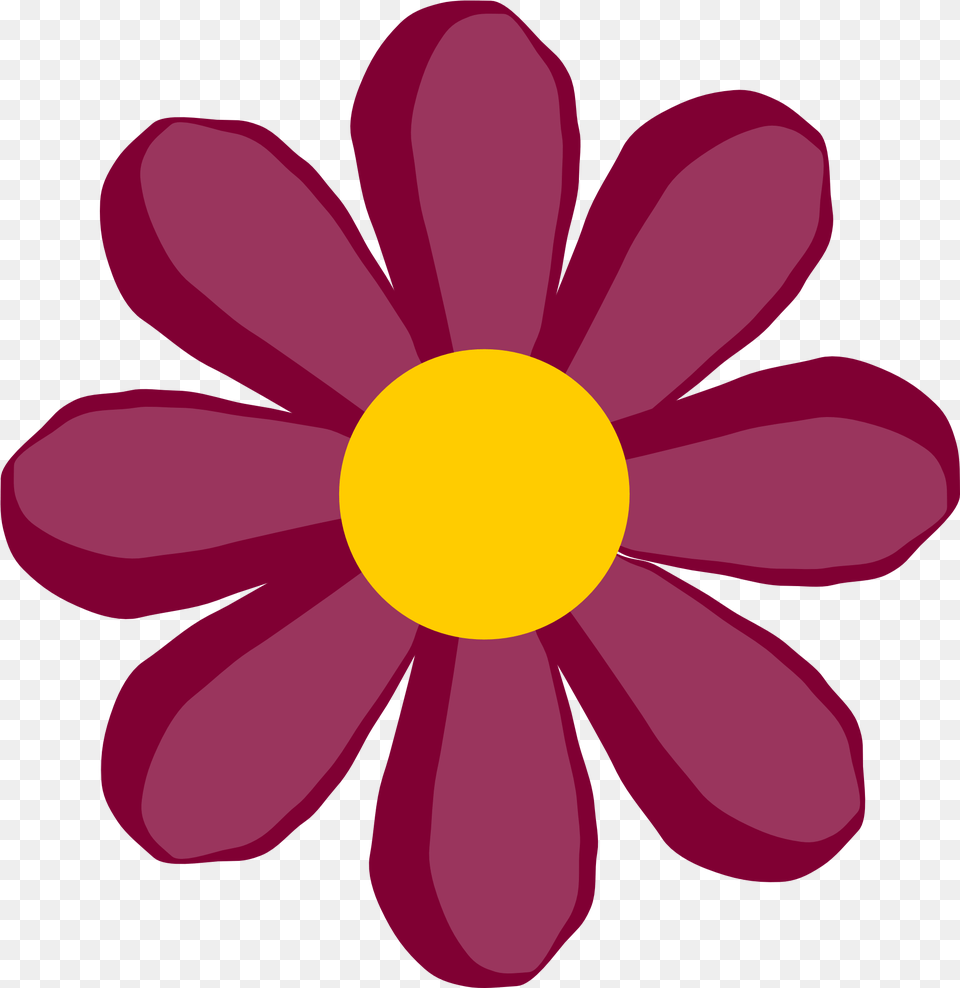 Single Flower Purple Flower 17 Images Flower Flower Clip Art, Anemone, Daisy, Petal, Plant Free Png Download