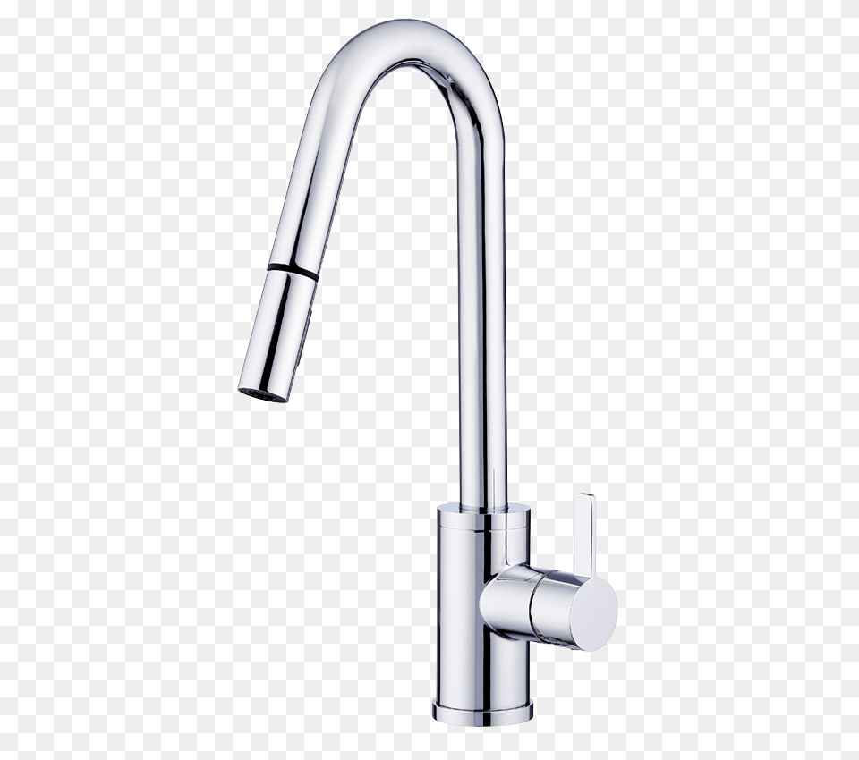 Single Handle Pull Down Kitchen Faucet, Bathroom, Indoors, Room, Shower Faucet Png Image