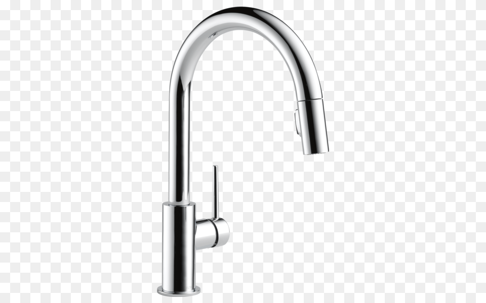 Single Handle Pull Down Kitchen Faucet Dst Delta Faucet, Bathroom, Indoors, Room, Shower Faucet Png Image