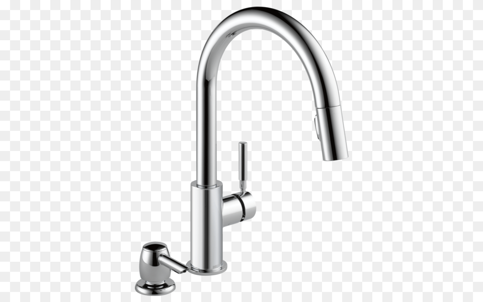 Single Handle Pull Down Kitchen Faucet With Soap Dispenser, Bathroom, Indoors, Room, Shower Faucet Png