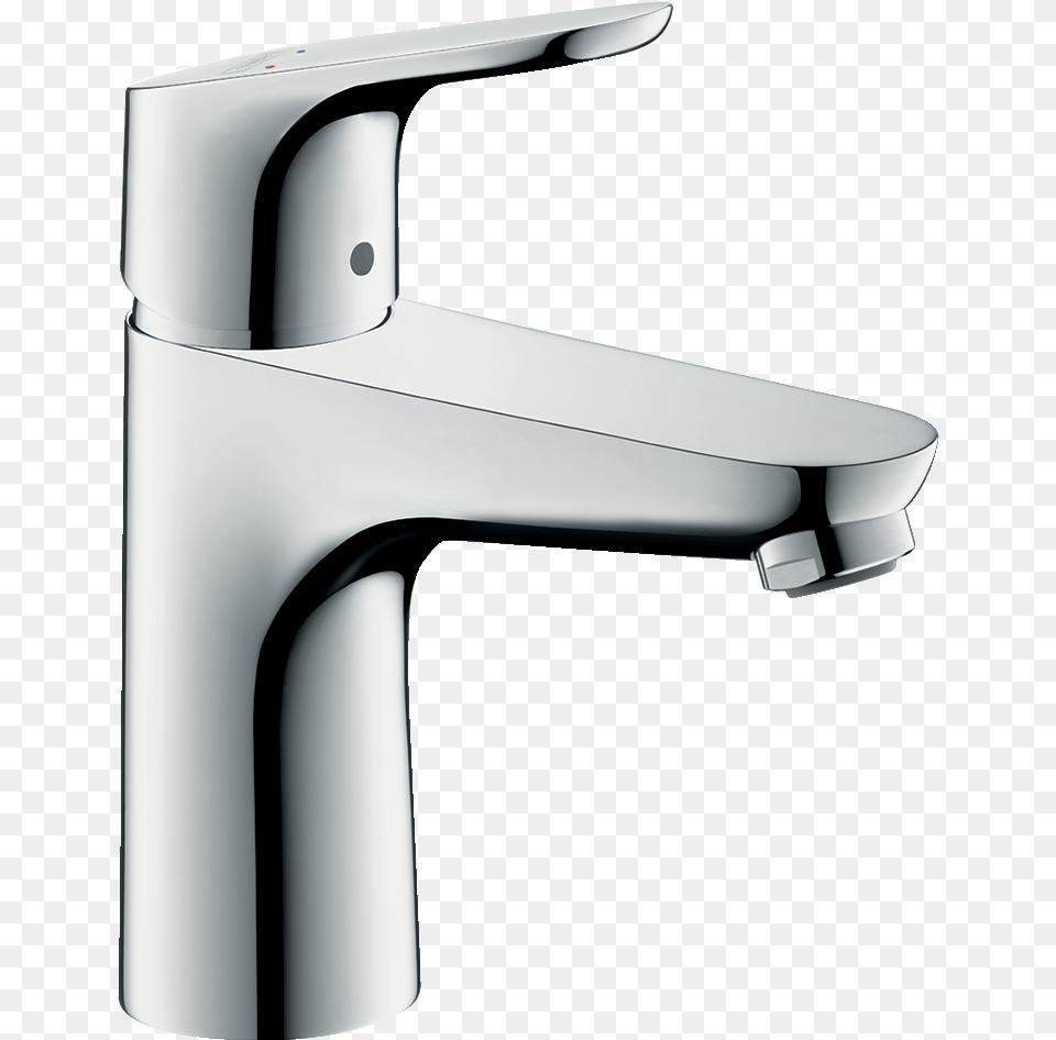 Single Hole Faucet 100 With Pop Up Drain Focus Hansgrohe, Sink, Sink Faucet, Tap, Appliance Free Png