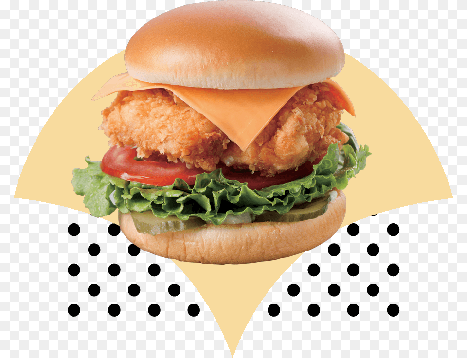 Single Item Chicken Sandwich Tkk Menu Items, Burger, Food Free Transparent Png