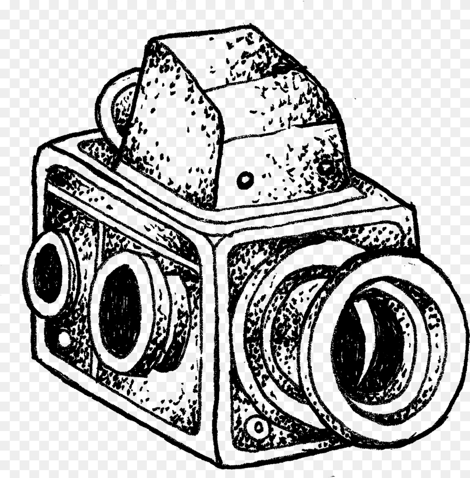 Single Lens Reflex Camera, Gray Png
