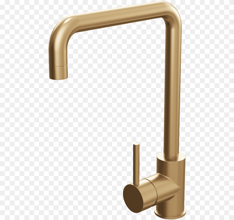 Single Lever Mono Kitchen Sink Mixer Tap Brushed Gold Howden Kitchen Taps Copper, Sink Faucet, Bronze Free Png Download