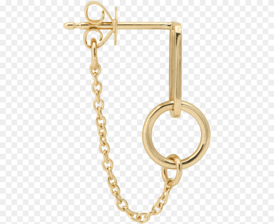 Single Link Chain Disc Earring, Cross, Symbol, Accessories, Jewelry Free Transparent Png