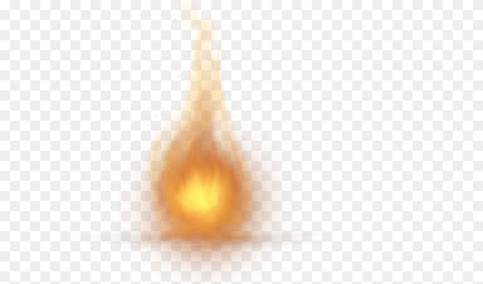 Single Little Fire Flame Fire Light, Mountain, Outdoors, Nature, Water Free Png
