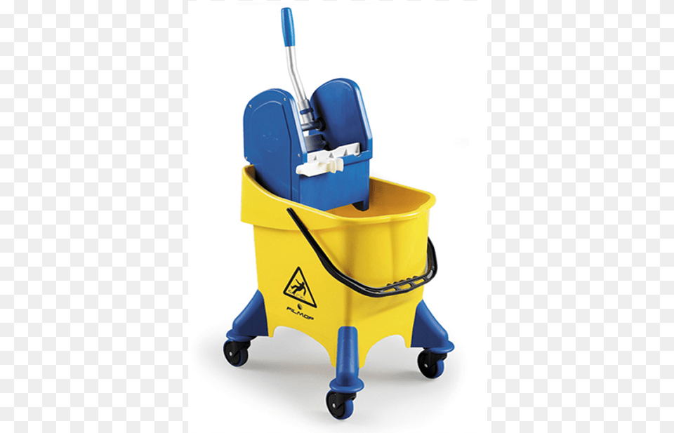 Single Mop Bucket Trolley Filmop, Cleaning, Person, Device, Grass Free Png