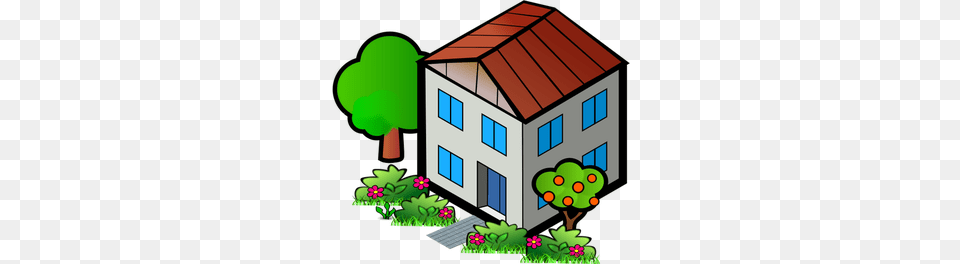 Single Parent Family Clipart, Neighborhood, Architecture, Housing, House Png Image