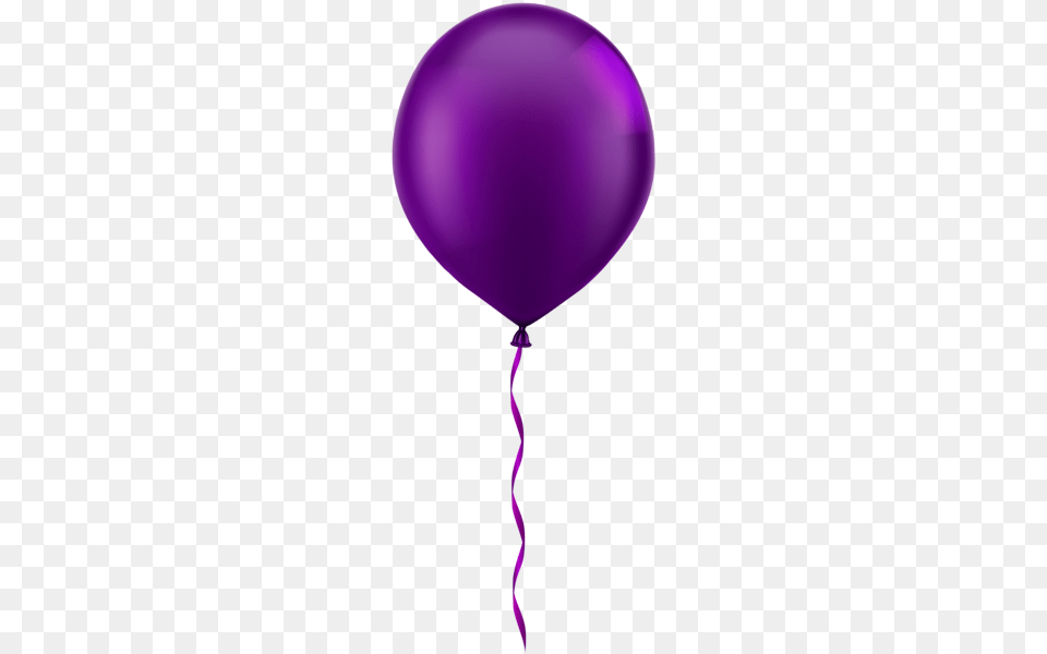 Single Purple Balloon Clip Art Free Transparent Png