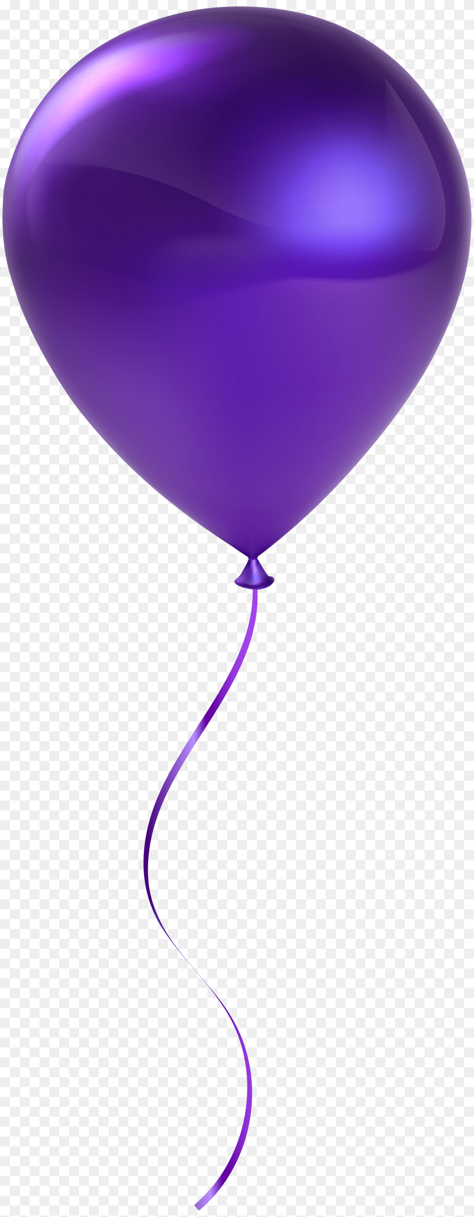 Single Purple Balloon Transparent Clip Free Png