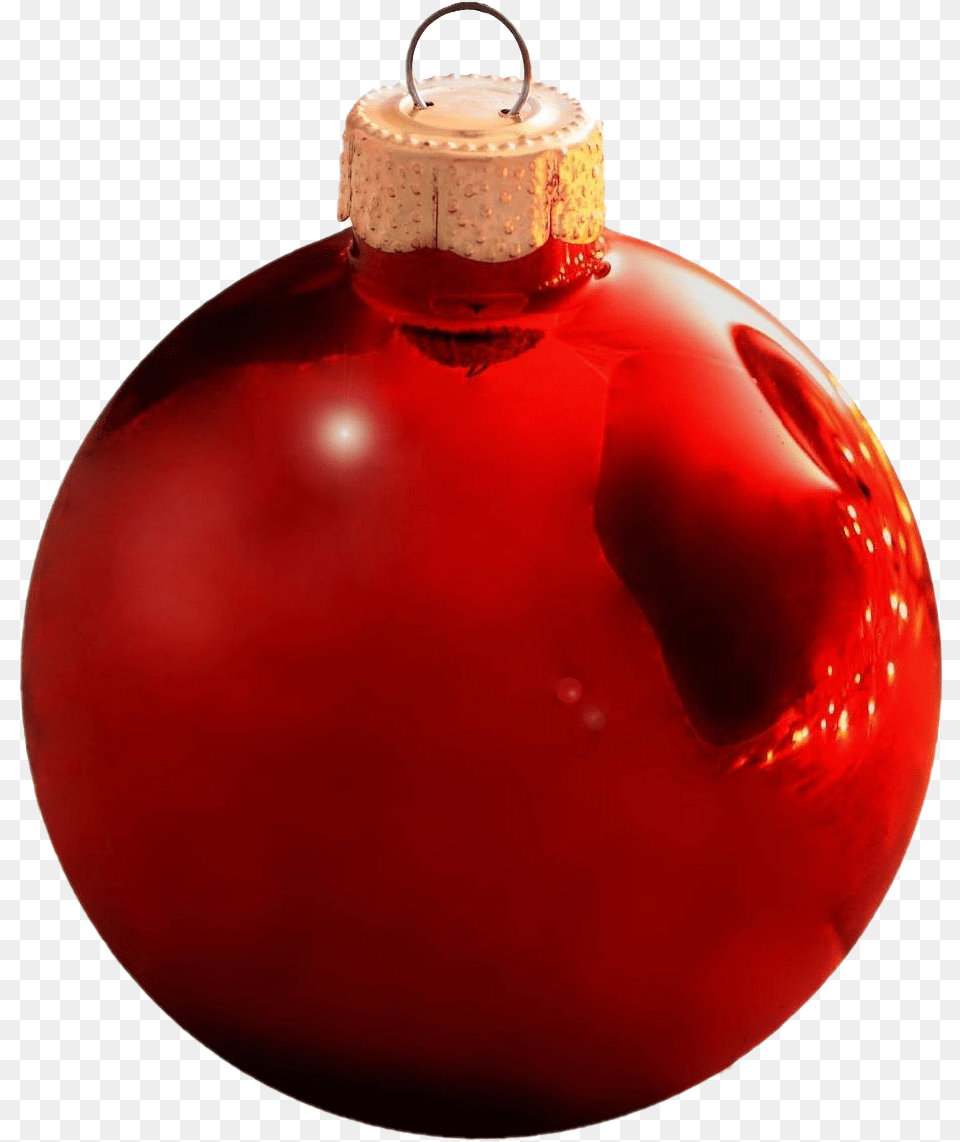 Single Red Christmas Ball Red Christmas Tree Ornament, Accessories Free Png Download