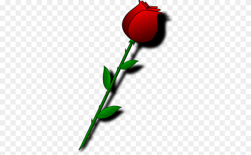 Single Red Rose Clipart, Flower, Plant, Device, Grass Free Transparent Png